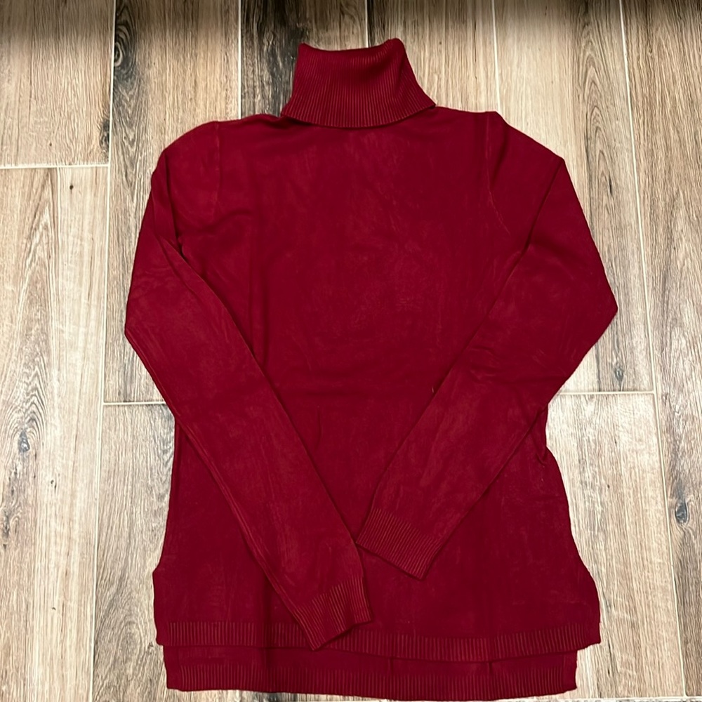 Cyrus Burgundy Turtleneck